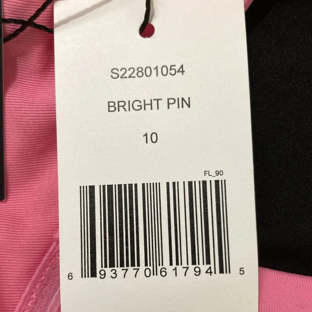 Aurum Bright Pink Bandeau Bikini Top Knotted Bikini Top Size 10 - Picture 8 of 14